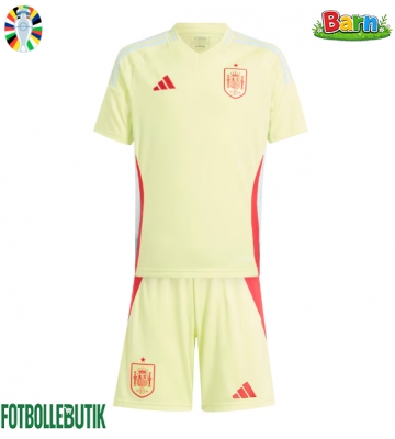 Spanien Bortaställ Barn EM 2024 Kortärmad (+ Korta byxor)